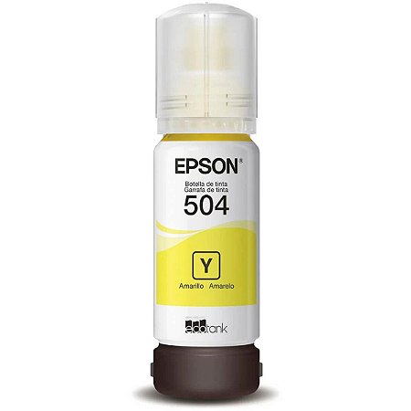 Refil Tinta Epson T504420 Amarelo Original