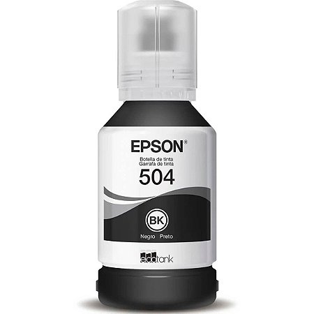 Refil Tinta Epson T504120 Preto Original