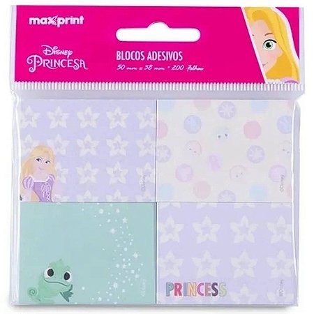 BLOCO ADESIVO 38X50 DISNEY RAPUNZEL 200FLS MAXPRINT