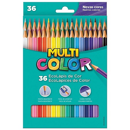 LAPIS DE COR 36 CORES MULTICOLOR FABER CASTELL