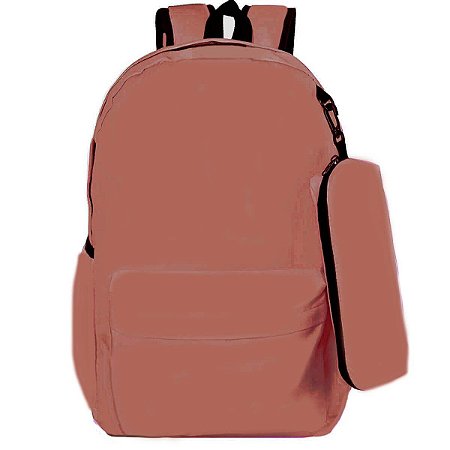 MOCHILA S/ESTAMPA TERRACOTA