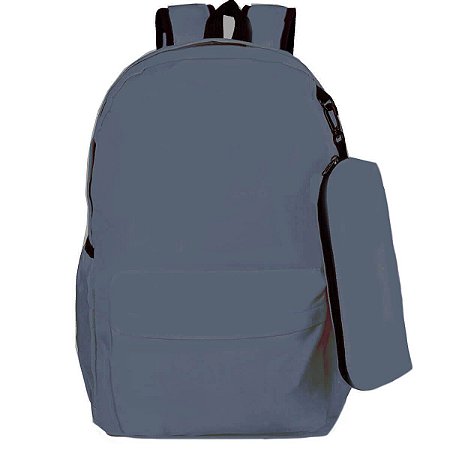 MOCHILA S/ESTAMPA AZUL GREY