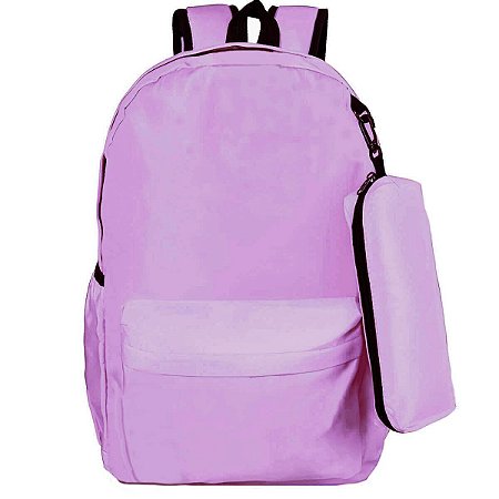 MOCHILA S/ESTAMPA LILAS PASTEL