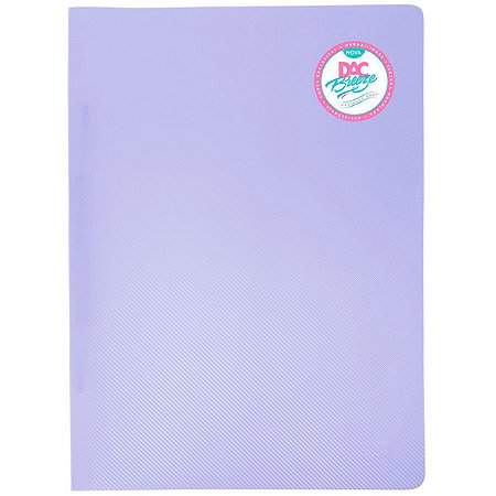 Pasta C/Grampo Trilho Plastico Lilas Dac