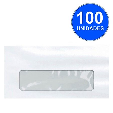 Envelope Oficio C/Janela Branco 114X229 90G C/100
