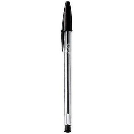 Caneta Esferografica 1.0Mm Preta Bic Cristal