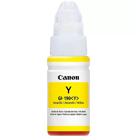 Refil Tinta Canon Gi-190 Amarelo Original