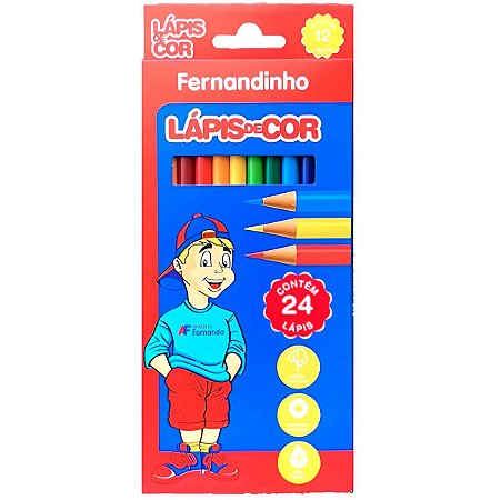 Lapis De Cor 24 Cores Fernandinho