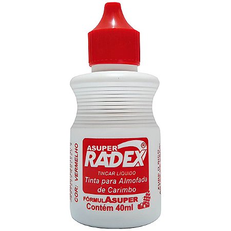 Tinta P/Carimbo Tincar 40Ml Vermelha Tcar-40 Radex