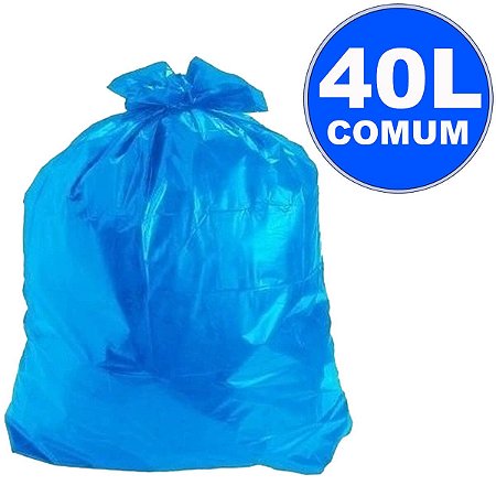 Saco P/Lixo 40L Azul C/100 Primebag