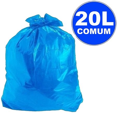 Saco P/Lixo 20L Azul C/100 Primebag