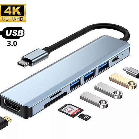 Adaptador 7 Em 1 Type C