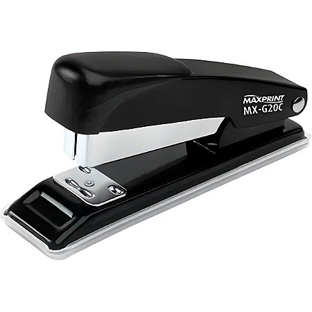 Grampeador Metalico Preto P/20 Fls Mxg20 Maxprint