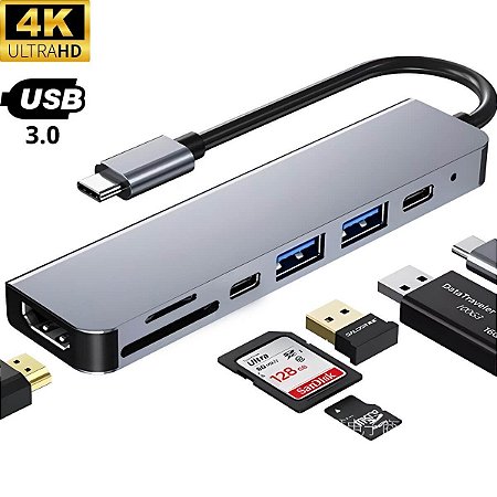 Adaptador 7 Em 1 Type C