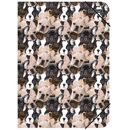 PASTA PLASTICA C/ELASTICO S/L OFICIO DOG CONTAINER