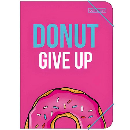 PASTA PLASTICA C/ELASTICO S/L OFICIO DONUTS CONTAINER