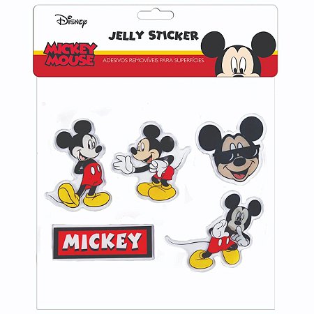 CARTELA DE ADESIVOS JELLY STICKER MICKEY DERMIWIL