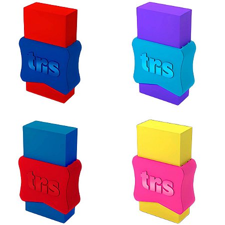 BORRACHA PLASTICA C/CAPA SCHOOL NEON TRIS
