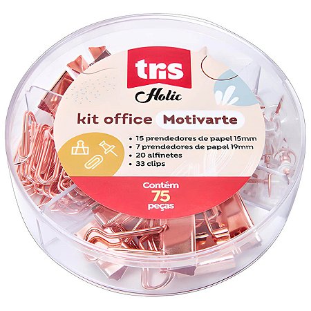 KIT OFFICE ROSE TRIS