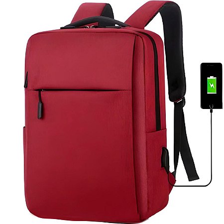 MOCHILA EXECUTIVA VINHO