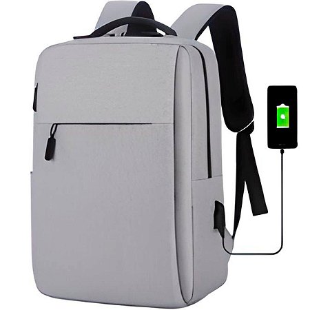 MOCHILA EXECUTIVA CINZA