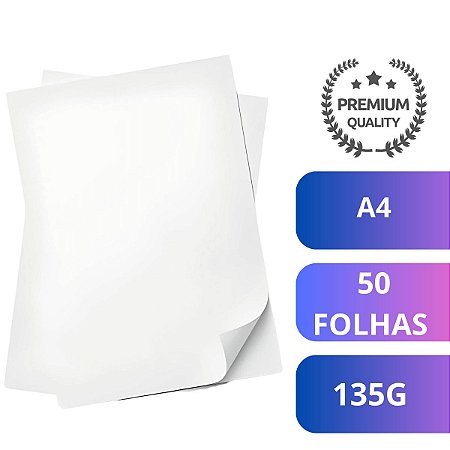 Papel Fotografico Glossy A4 135G C/50