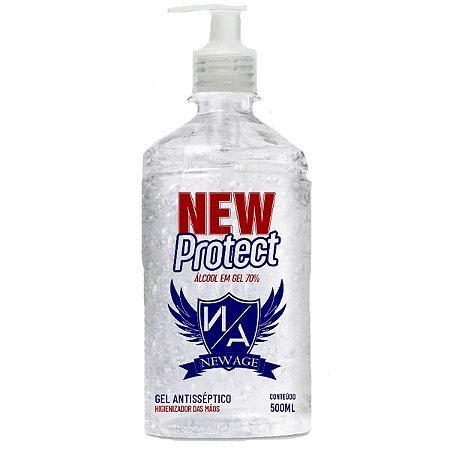 Alcool Em Gel 70% 500Ml New Age