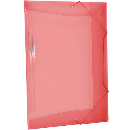 PASTA PLASTICA C/ELASTICO S/L OFICIO VERMELHO 501PP-VM DAC