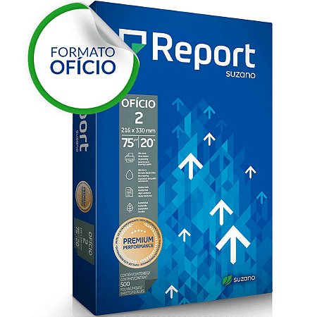 PAPEL SULFITE BRANCO OFICIO II  75G C/500 FOLHAS REPORT