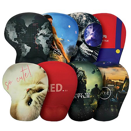 MOUSE PAD C/APOIO GEL TEMAS GB54421 MBTECH