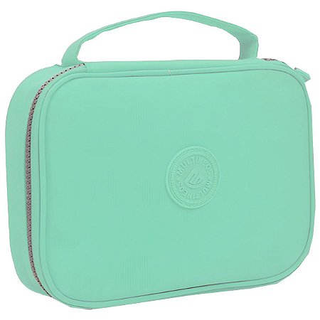 ESTOJO ESCOLAR 100 PENS NECESSAIRE VERDE PASTEL