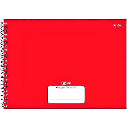 CADERNO DESENHO VERMELHO CD STIFF 48FLS JANDAIA