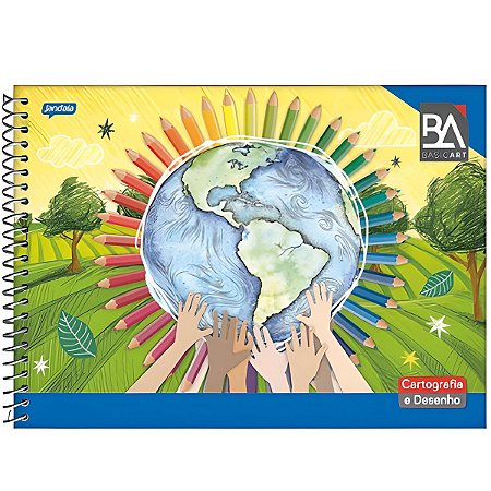 CADERNO DESENHO BASIC ART CF 96FLS JANDAIA