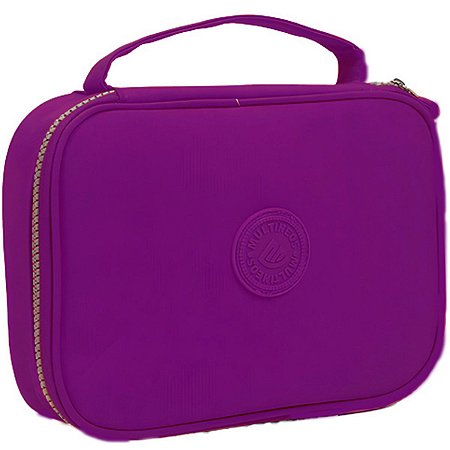 ESTOJO ESCOLAR 100 PENS NECESSAIRE ROXO PURPURA
