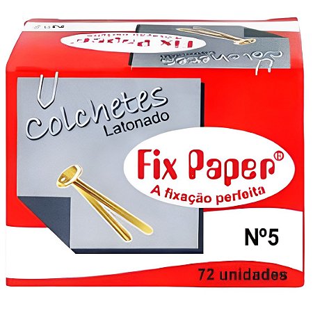 COLCHETE LATONADO N.05 C/72 FIX PAPER