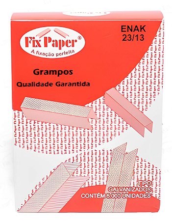 GRAMPO GALVANIZADO 23/13 C/1000 FIX PAPER
