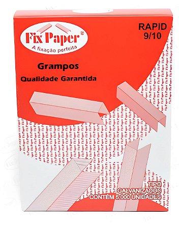 GRAMPO GALVANIZADO 9/10 C/1000 FIX PAPER