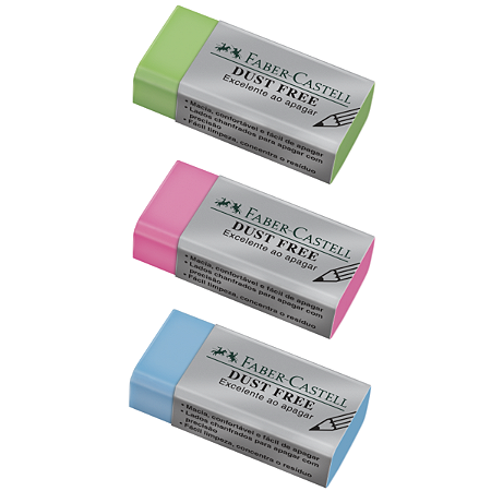 BORRACHA DUST FREE COLORIDA FABER CASTELL