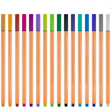 CANETA HIDROGRAFICA CA41784 0.4MM 24 CORES FINE LINE