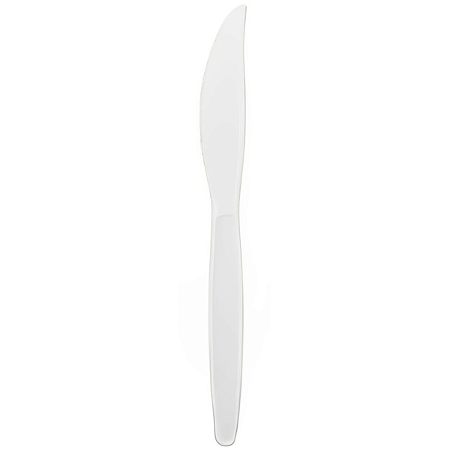 FACA REFEICAO PLASTICA LIGHT C/50 BRANCA ELITE