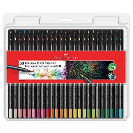 LAPIS DE COR 50 CORES SUPERSOFT FABER CASTELL