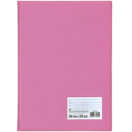 PASTA CATALOGO ROSA C/50 ENV.06MM FINO DAC
