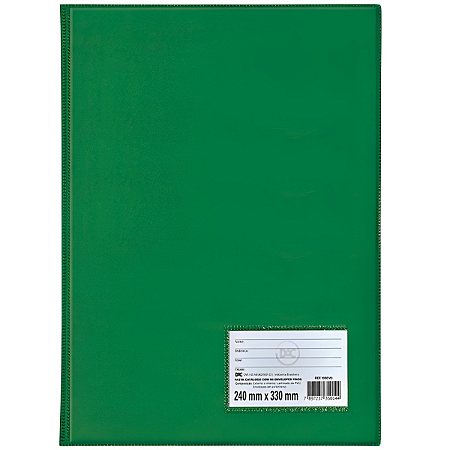 PASTA CATALOGO VERDE C/50 ENV.06MM FINO DAC