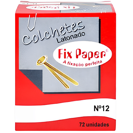 COLCHETE LATONADO N.12 C/72 FIX PAPER