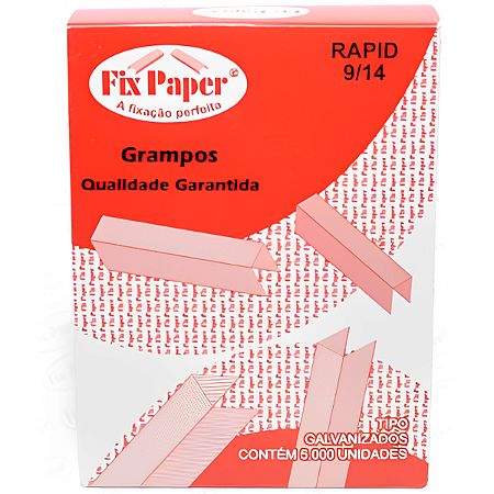 GRAMPO GALVANIZADO 9/14C/1000 FIX PAPER