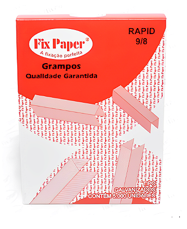 GRAMPO GALVANIZADO 9/8 C/1000 FIX PAPER