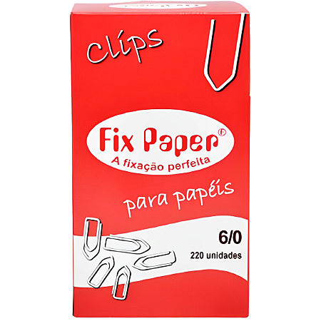 CLIPS GALVANIZADO 6/0 C/220 UN FIX PAPER