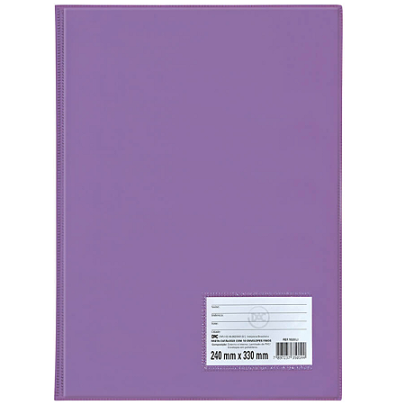 PASTA CATALOGO LILAS C/10 ENV.06MM FINO 1028-LI DAC