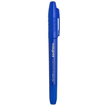 CANETA PARA CD/ DVD DUO MARK PONTA DUPLA AZUL MAXPRINT
