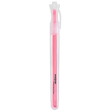 CANETA MARCA TEXTO CLEAR ROSA MAXPRINT